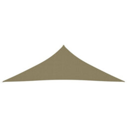 Berkfield Sunshade Sail Oxford Fabric Triangular 4X4X5.8 M Beige - thumbnail 2