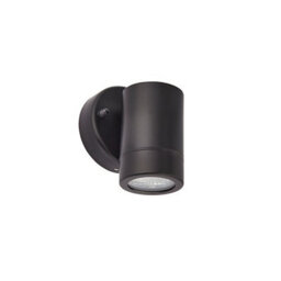 Luminosa Lighting Luminosa Palin 1 Light Outdoor Wall Light Matt Black, Glass Ip44, Gu10 - thumbnail 2
