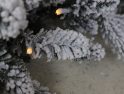 Outdoor Living (NW) Ltd 270Cm Premium Mixed Branch Pre-Lit Snow Filled Christmas Garland - With Timer - thumbnail 1