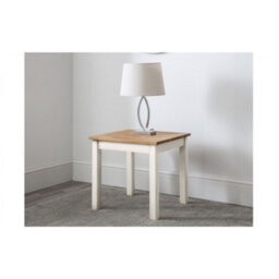 Ashfield Ivory And Oak Classic Lamp Table - thumbnail 1
