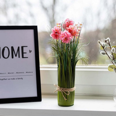 Smart Garden Marco Paul Artificial Indoor Flower Bouquet - Pink - image 1