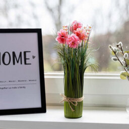 Smart Garden Marco Paul Artificial Indoor Flower Bouquet - Pink - thumbnail 9
