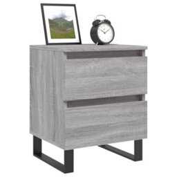 Berkfield Bedside Cabinets 2 Pcs Grey Sonoma 40X35X50 Cm Engineered Wood - thumbnail 3