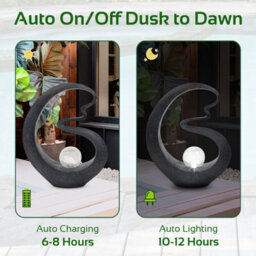 Gardenkraft 16780 Solar Powered Medusa Light-Up Garden Ornament - thumbnail 3