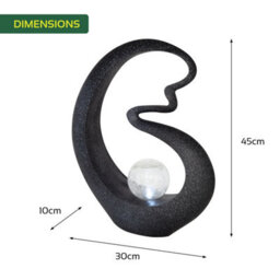 Gardenkraft 16780 Solar Powered Medusa Light-Up Garden Ornament - thumbnail 2