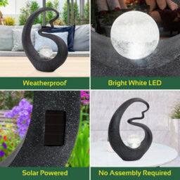 Gardenkraft 16780 Solar Powered Medusa Light-Up Garden Ornament - thumbnail 4