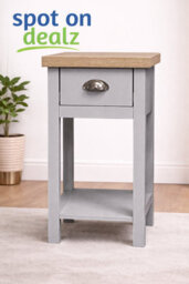 Spot On Dealz Bedside Cabinet Small Bed Side Table For Bedroom 1 Drawer Wooden Side Storage Nightstand - thumbnail 5