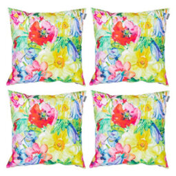 icon Indoor And Outdoor Waterproof Filled Cushion Set Of 4 Painterly Floral - thumbnail 1