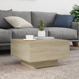 Vidaxl Coffee Table Sonoma Oak 55X55X31 Cm Engineered Wood - thumbnail 3