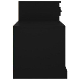 Berkfield Shoe Cabinet Black 100X42X60 Cm Engineered Wood - thumbnail 7