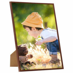 Berkfield Modern Photo Frames Collage 5 Pcs For Wall Or Table Bronze 70X90Cm Mdf - thumbnail 1