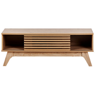 Beliani Modern Tv Stand, Brown Particle Board, W120 X D40 X H44Cm - image 1