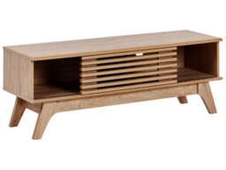 Beliani Modern Tv Stand, Brown Particle Board, W120 X D40 X H44Cm - thumbnail 3
