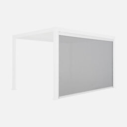 Sweeek - White Privacy Screen For Bioclimatic Pergola - Triomphe - 3X4 M Aluminium And Textilene - thumbnail 1