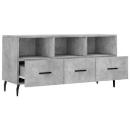 Berkfield Tv Cabinet Concrete Grey 102X36X50 Cm Engineered Wood - thumbnail 6