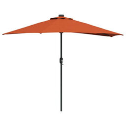 Berkfield Modern Garden Parasol Terracotta Medium Fabric
