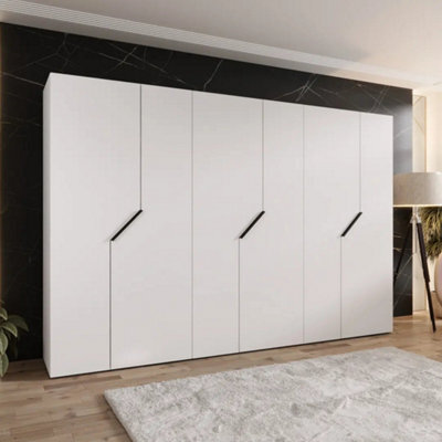 Arte White Blomvik I Hinged Wardrobe 300Cm - Bright, Spacious Storage For Modern Minimal Living - image 1