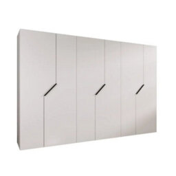 Arte White Blomvik I Hinged Wardrobe 300Cm - Bright, Spacious Storage For Modern Minimal Living - thumbnail 2