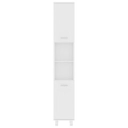 Berkfield Bathroom Cabinet White 30X30X179 Cm Engineered Wood - thumbnail 5
