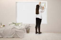 Easyblinds Easynight Premium Blackout Blind, Cream, Complete Blackout, Self-Adhesive, Cut To Size,shape Up To 250X135Cm - thumbnail 4