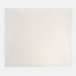 OHS Waffle Throw Over Bed Blanket Faux Fur Soft Warm Fleece, Cream - 125 X 150Cm - thumbnail 5