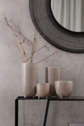 Orsina Modern Ceramic Vase For Home Decor, Speckled Design Flower Vase For Contemporary Spaces, Modern Small Vase - thumbnail 4