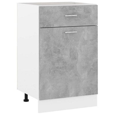 Vidaxl Drawer Bottom Cabinet Lyon Concrete Grey 50X46X81.5 Cm Engineered Wood - image 1