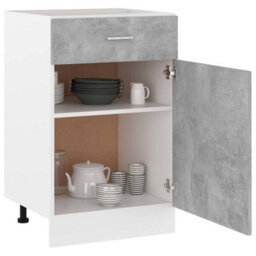 Vidaxl Drawer Bottom Cabinet Lyon Concrete Grey 50X46X81.5 Cm Engineered Wood - thumbnail 4