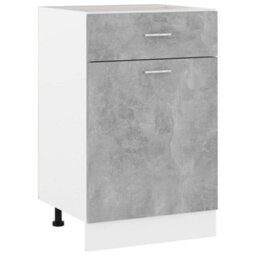 Vidaxl Drawer Bottom Cabinet Lyon Concrete Grey 50X46X81.5 Cm Engineered Wood - thumbnail 1