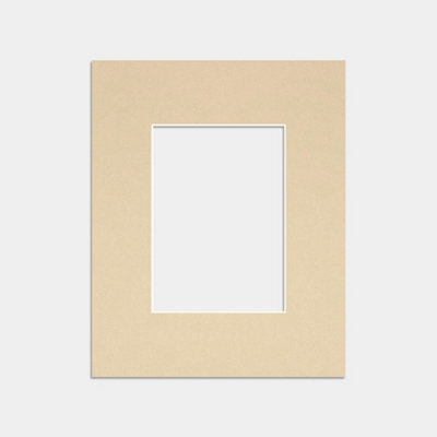 Ak Frames 10X8 Ivory Picture Mounts To Fit 6X4 Aperture Size - Mount Board Only (No Frame Included) - image 1