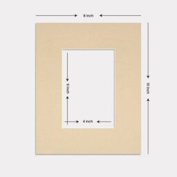 Ak Frames 10X8 Ivory Picture Mounts To Fit 6X4 Aperture Size - Mount Board Only (No Frame Included) - thumbnail 3