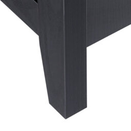 Beliani Shoe Storage With Coat Rack Durack Black/ Light Brown - thumbnail 8
