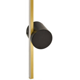 Beliani 90 Cm Gold Led Wall Lamp With Aluminium Body And Black Iron Base - thumbnail 6