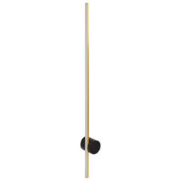 Beliani 90 Cm Gold Led Wall Lamp With Aluminium Body And Black Iron Base - thumbnail 3