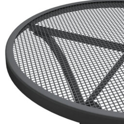 Berkfield 3 Piece Garden Dining Set Expanded Metal Mesh Anthracite - thumbnail 6