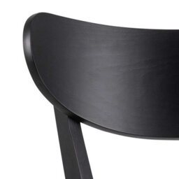 Wyld Haus Set Of 2 Saffron Black Wooden Bar Stools With Footrest - thumbnail 6
