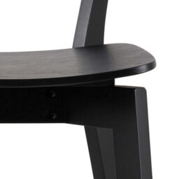 Wyld Haus Set Of 2 Saffron Black Wooden Bar Stools With Footrest - thumbnail 7