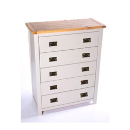 Cabinet Bits Argenta 5 Drawer Chest Of Drawers Bras Drop Handle - thumbnail 3