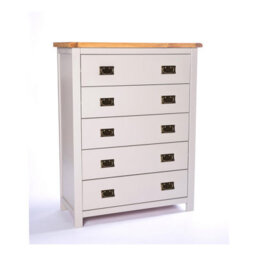 Cabinet Bits Argenta 5 Drawer Chest Of Drawers Bras Drop Handle - thumbnail 2