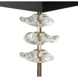 Luminosa Lighting Luminosa Akira Table Lamp 2 Light E27, Antique Brass With Black Shade - thumbnail 5