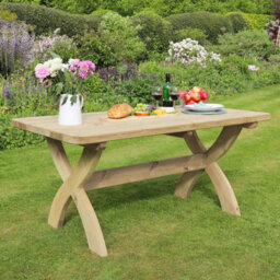 6 Seater Garden Table Harriet  Wooden Garden Table By Zest Outdoor Living - thumbnail 2