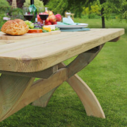6 Seater Garden Table Harriet  Wooden Garden Table By Zest Outdoor Living - thumbnail 3