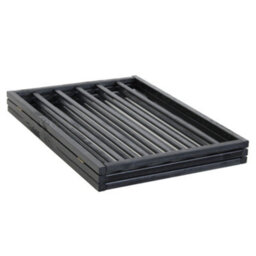 Oypla Black Dog Safety Folding Wooden Pet Gate Portable Indoor Barrier - thumbnail 3