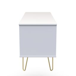 Diamond Ready Assembled Matt Indigo & White Media Unit & 4 Drawers, (H)112Cm X (W)50.5Cm X (D)41.5Cm - thumbnail 7
