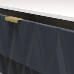 Diamond Ready Assembled Matt Indigo & White Media Unit & 4 Drawers, (H)112Cm X (W)50.5Cm X (D)41.5Cm - thumbnail 6