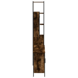 Berkfield 4 Piece Bathroom Cabinet Set Smoked Oak Engineered Wood - thumbnail 7