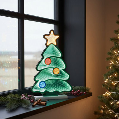 Infinity Light Standing Christmas Tree Decoration - image 1