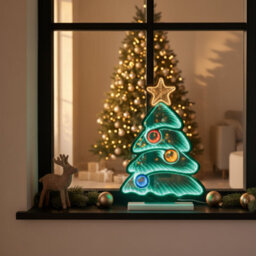 Infinity Light Standing Christmas Tree Decoration - thumbnail 2