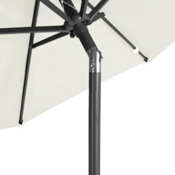 Walplus Garden Parasol With Steel Pole White 225X225X212 Cm - thumbnail 7