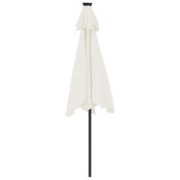 Walplus Garden Parasol With Steel Pole White 225X225X212 Cm - thumbnail 6